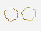 Ribbon Hoop Earrings