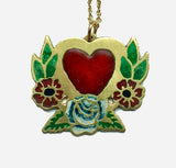 Heart with Flowers Tattoo